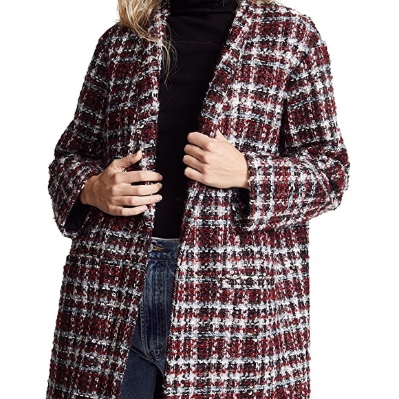 Iro Twisted Tweed Check Jacket Sz 4 